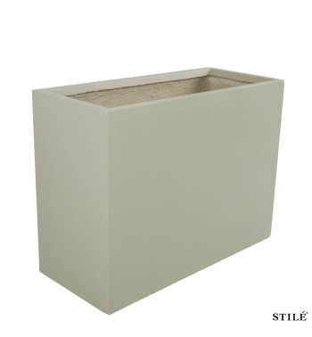 Vaso Fioriera Rettangolare in Ossido di Magnesio H.60 cm 3 Colori