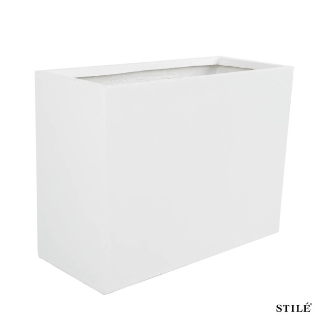 Vaso Fioriera Rettangolare in Ossido di Magnesio H.60 cm 3 Colori