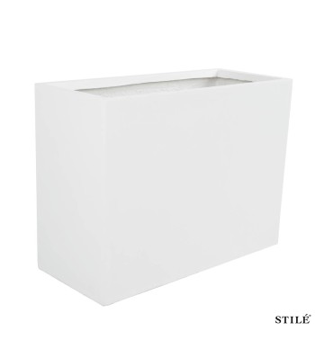 Vaso Fioriera Rettangolare in Ossido di Magnesio H.60 cm 3 Colori