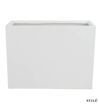 Vaso Fioriera Rettangolare in Ossido di Magnesio H.60 cm 3 Colori