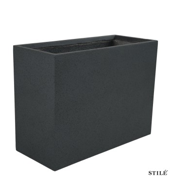 Vaso Fioriera Rettangolare in Ossido di Magnesio H.60 cm 3 Colori