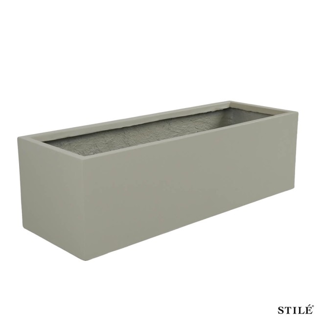 Vaso Fioriera Rettangolare in Ossido di Magnesio H.30 cm 3 Colori