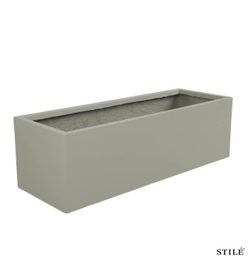 Vaso Fioriera Rettangolare in Ossido di Magnesio H.30 cm 3 Colori