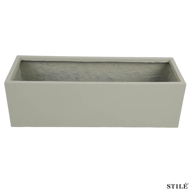 Vaso Fioriera Rettangolare in Ossido di Magnesio H.30 cm 3 Colori