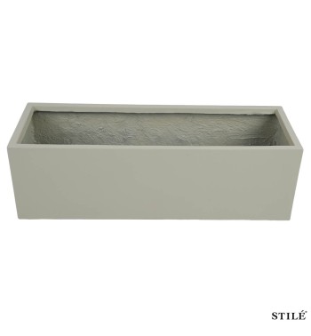 Vaso Fioriera Rettangolare in Ossido di Magnesio H.30 cm 3 Colori