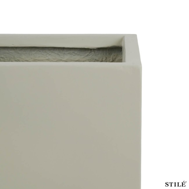 Vaso Fioriera Rettangolare in Ossido di Magnesio H.30 cm 3 Colori