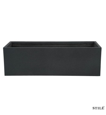 Vaso Rettangolare in Ossido di Magnesio H.30 cm 3 Colori