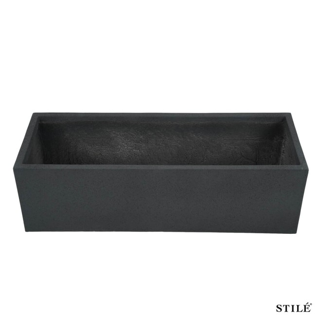 Vaso Rettangolare in Ossido di Magnesio H.30 cm 3 Colori