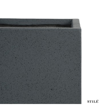 Vaso Rettangolare in Ossido di Magnesio H.30 cm 3 Colori