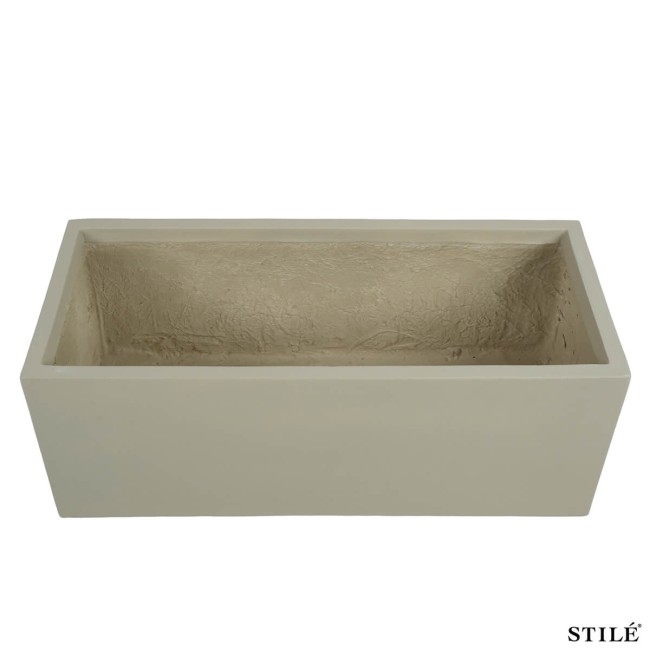 Vaso in Ossido di Magnesio 80x35xH.30 cm 3 Colori