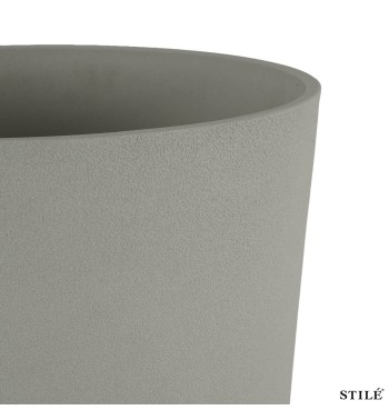 Set 2 Vasi Alti in Poliresina e Polvere di Pietra 3 Colori