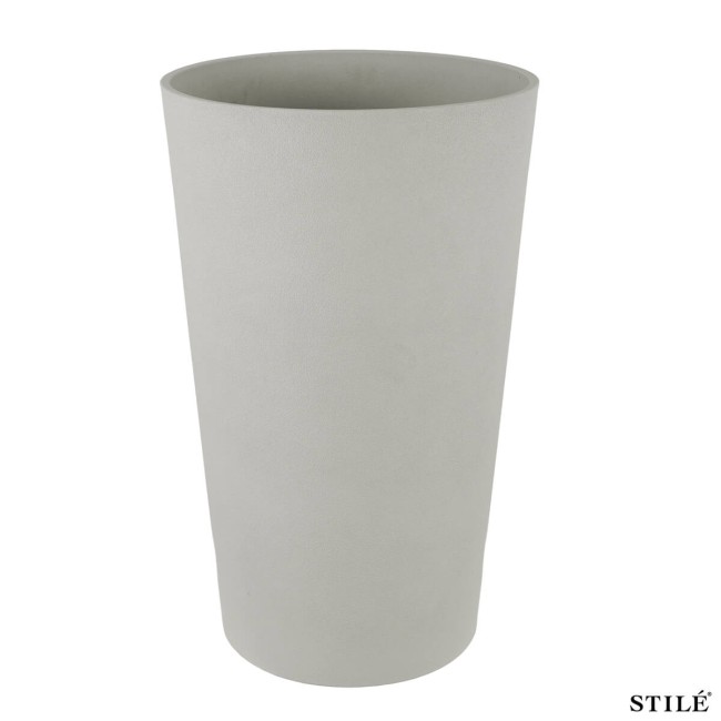 Set 2 Vasi Alti in Poliresina e Polvere di Pietra 3 Colori