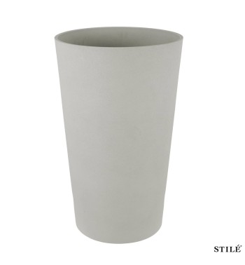 Set 2 Vasi Alti in Poliresina e Polvere di Pietra 3 Colori