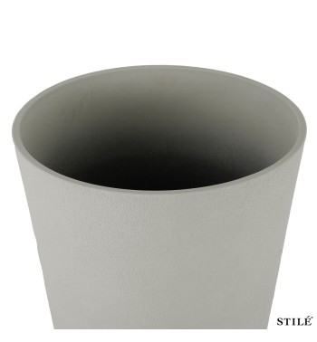 Set 2 Vasi Alti in Poliresina e Polvere di Pietra 3 Colori