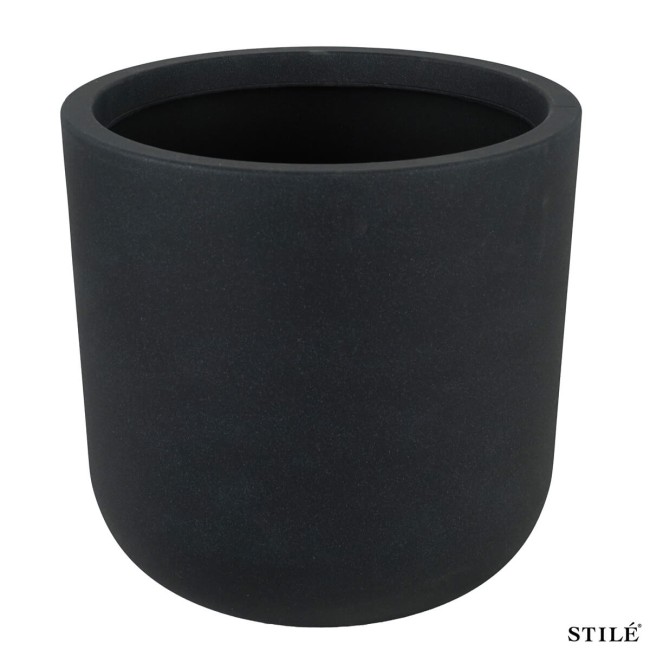 Set 3 Vasi Tondi in Poliresina con Polvere di Pietra 3 Colori