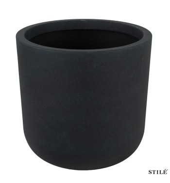 Set 3 Vasi Tondi in Poliresina con Polvere di Pietra 3 Colori