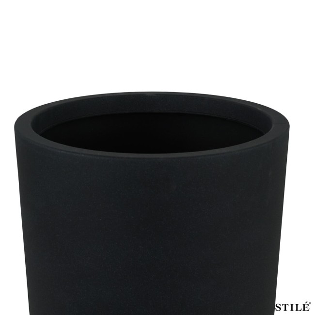 Set 3 Vasi Tondi in Poliresina con Polvere di Pietra 3 Colori