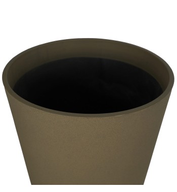 Set 2 Vasi Alti in Poliresina e Polvere di Pietra 3 Colori