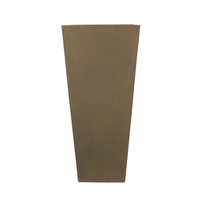 Set 2 Vasi Alti in Poliresina Mista a Polvere di Pietra 3 Colori