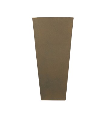 Set 2 Vasi Alti in Poliresina Mista a Polvere di Pietra 3 Colori