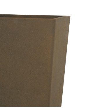 Set 2 Vasi Alti in Poliresina Mista a Polvere di Pietra 3 Colori