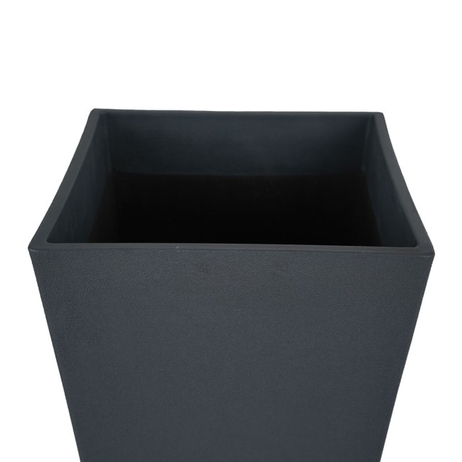 Set 2 Vasi Alti in Poliresina Mista a Polvere di Pietra 3 Colori