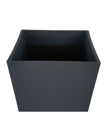 Set 2 Vasi Alti in Poliresina Mista a Polvere di Pietra 3 Colori