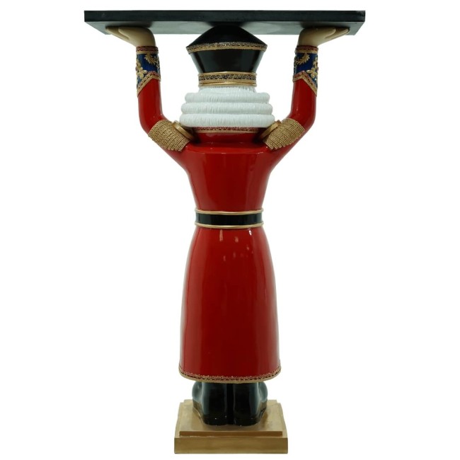 Schiaccianoci Natalizio in Resina con Vassoio H.100 cm