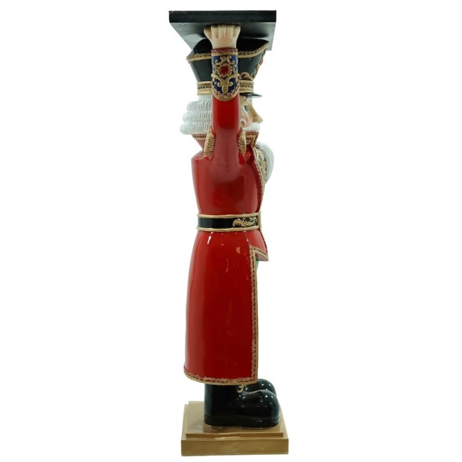 Schiaccianoci Natalizio in Resina con Vassoio H.100 cm