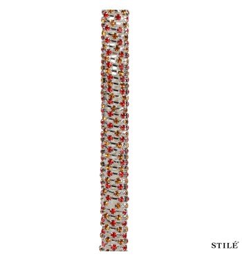 Bastoncini Natalizi Decorativi in Vetro con Pietre H.20 cm 2 Modelli