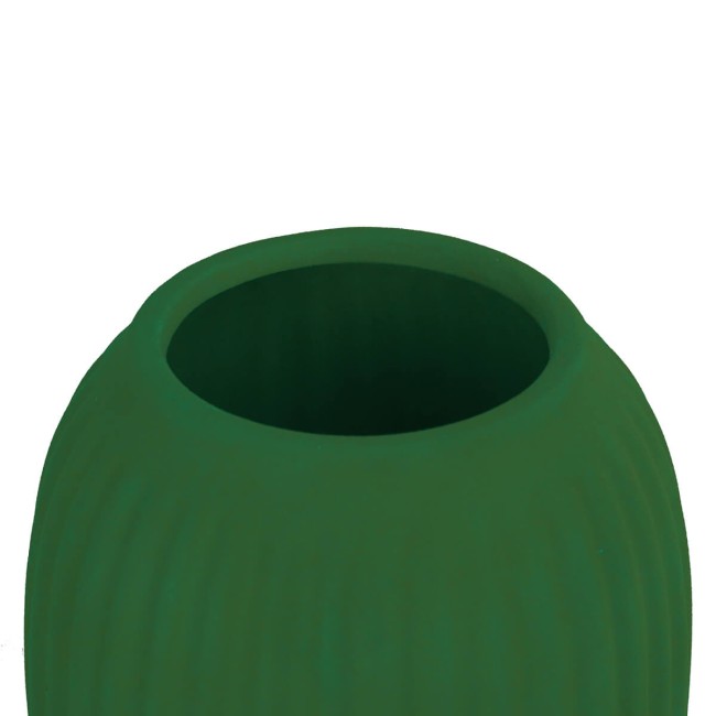 Vaso in Ceramica Rivestito in Velluto H.26 cm 3 Colori