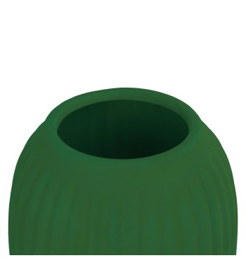 Vaso in Ceramica Rivestito in Velluto H.26 cm 3 Colori