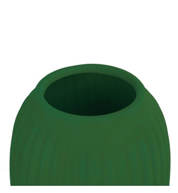 Vaso in Ceramica Rivestito in Velluto H.20 cm 3 Colori