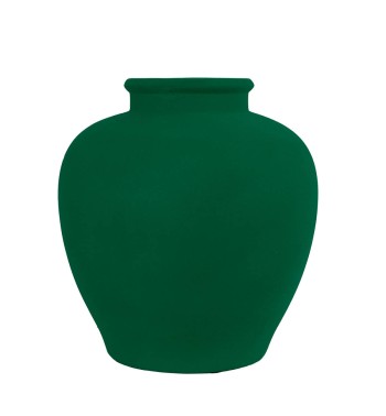 Vaso in Ceramica Rivestito in Velluto H.25 cm 3 Colori