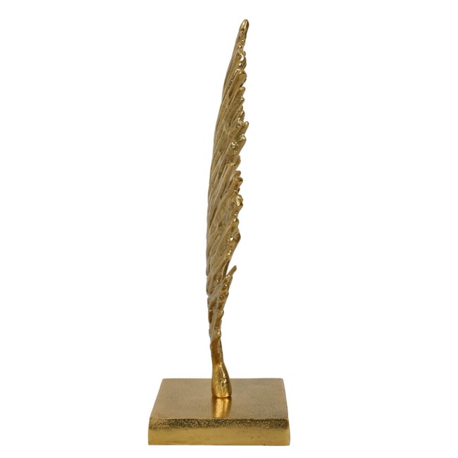 Foglia Decorativa Oro con Base in Alluminio 2 Misure