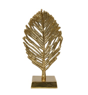 Foglia Decorativa Oro con Base in Alluminio 2 Misure