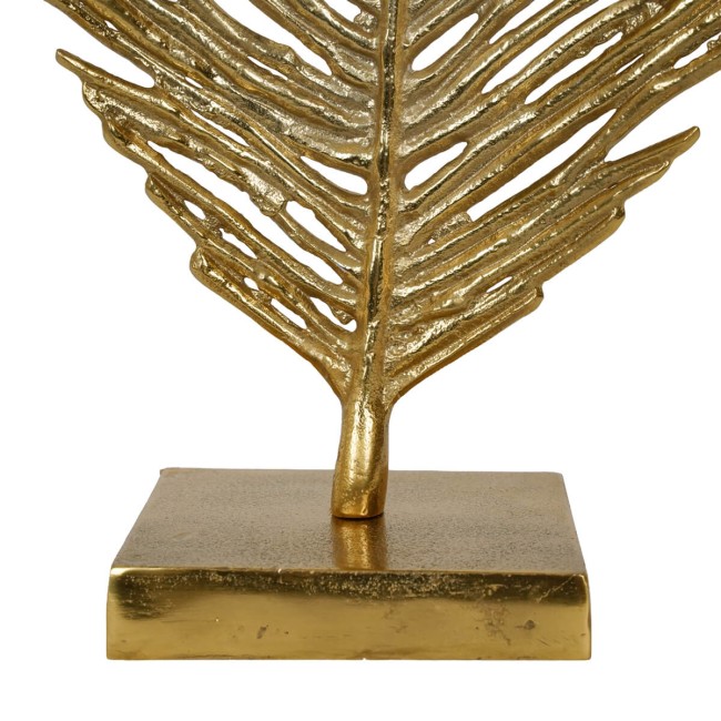 Foglia Decorativa Oro con Base in Alluminio 2 Misure
