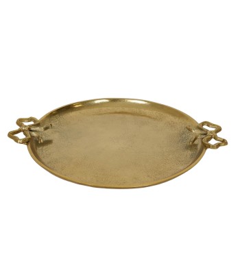 Vassoio Oro con Manici in Alluminio 35 cm