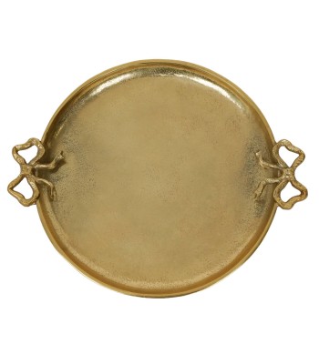 Vassoio Oro con Manici in Alluminio 35 cm