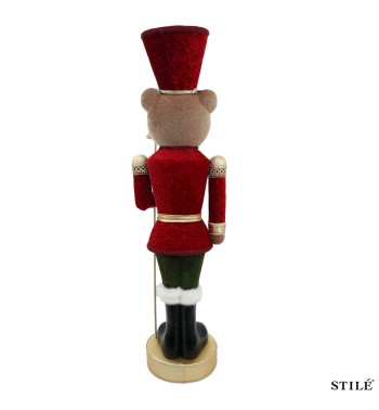 Orso Schiaccianoci Natalizio Decorativo H.94 cm