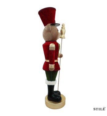 Orso Schiaccianoci Natalizio Decorativo H.94 cm