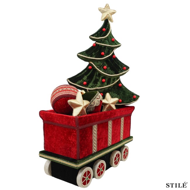 Trenino Natalizio Decorativo L.141 cm