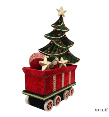 Trenino Natalizio Decorativo L.141 cm
