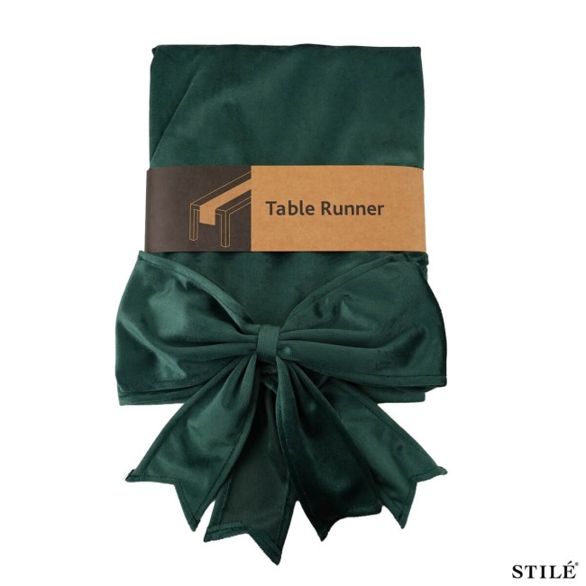 Runner Natalizio in Velluto con Fiocco 240 cm 4 Colori