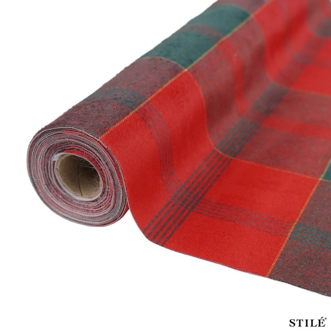 Runner Natalizio Fantasia Tartan 35x300 cm