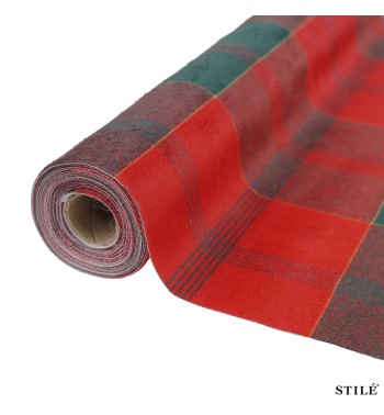Runner Natalizio Fantasia Tartan 35x300 cm
