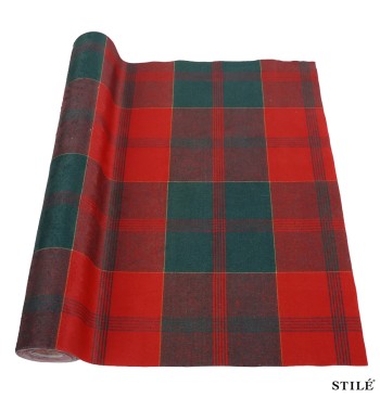 Runner Natalizio Fantasia Tartan 35x300 cm