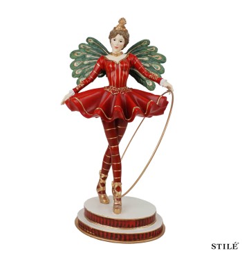 Artista Circense Decorativa in Resina H.25,6 cm