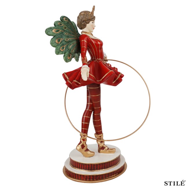 Artista Circense Decorativa in Resina H.25,6 cm