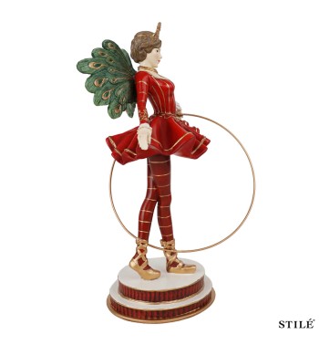 Artista Circense Decorativa in Resina H.25,6 cm